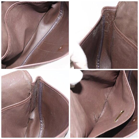 Burberrys Nova Check Shoulder Bag Canvas Beige Gold Auth BA2319 - Picture 15 of 16